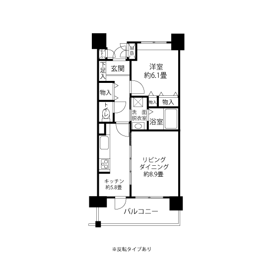L8224タイプの間取り図