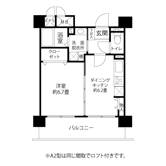 L8231タイプの間取り図