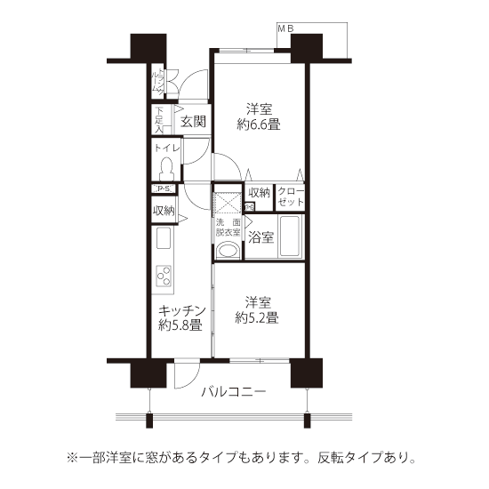 L8243タイプの間取り図
