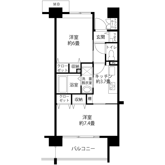 コーシャハイム太子堂 L8243 間取り図
