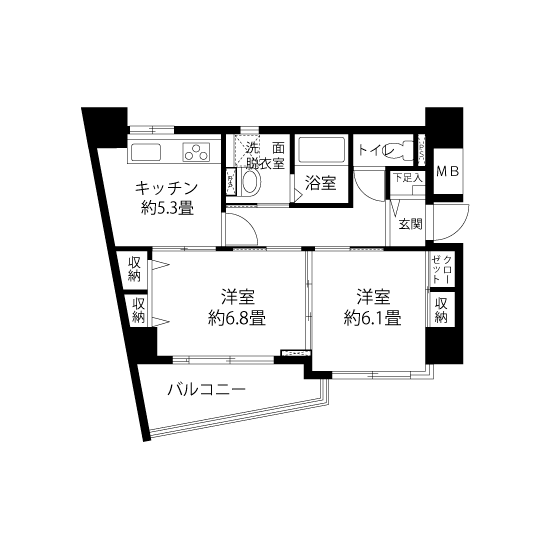 L8244タイプの間取り図