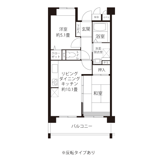L8254タイプの間取り図