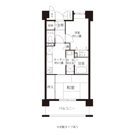 コーシャハイム上鷺宮 L8263 間取り図