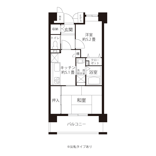 L8263タイプの間取り図