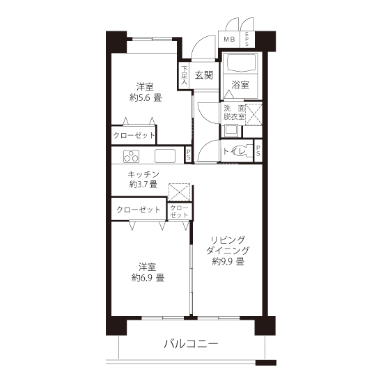 コーシャハイム上鷺宮 L8267 間取り図