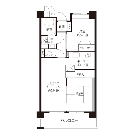 コーシャハイム上鷺宮 L8267 間取り図