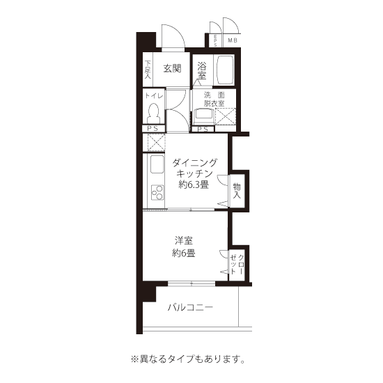 L8281タイプの間取り図