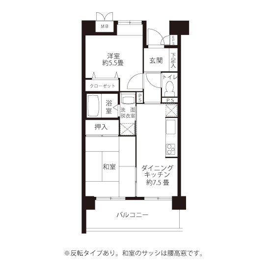 L8294タイプの間取り図