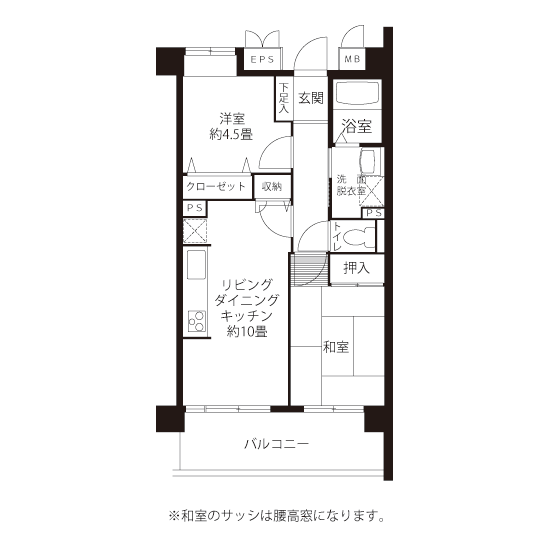 L8295タイプの間取り図