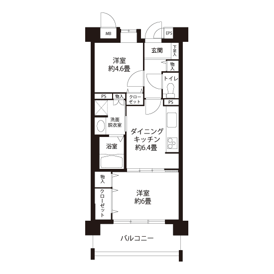 コーシャハイム千石 L8315 間取り図