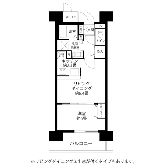 L8323タイプの間取り図