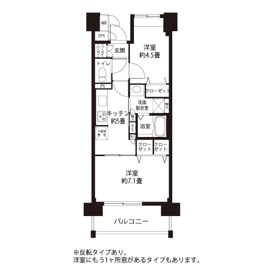 L8332タイプの間取り図