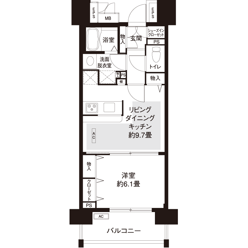 L8333タイプの間取り図