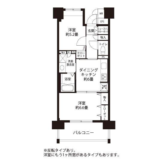 L8334タイプの間取り図