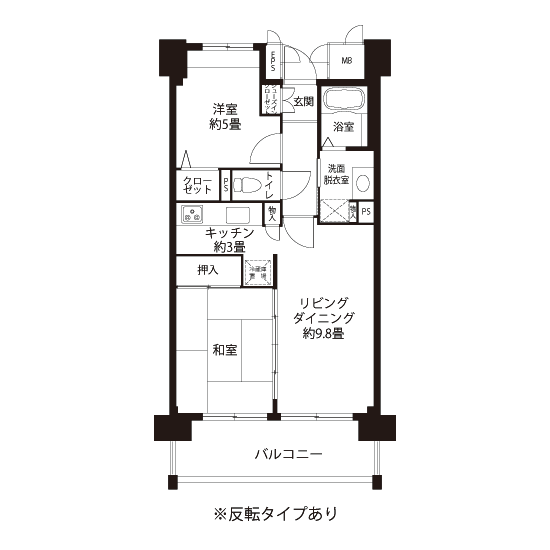 コーシャハイム千歳烏山 L8335 間取り図