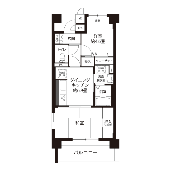 コーシャハイム三軒茶屋 L8345 間取り図