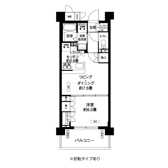 L8363タイプの間取り図
