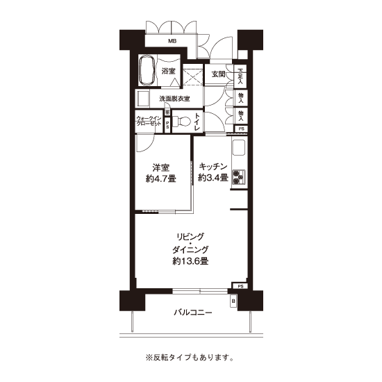 L8373タイプの間取り図