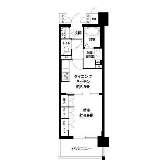L8391タイプの間取り図