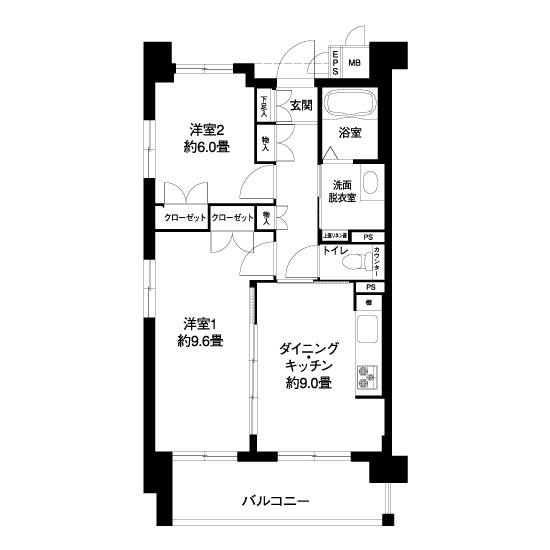 L8401タイプの間取り図