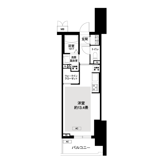 L8422タイプの間取り図