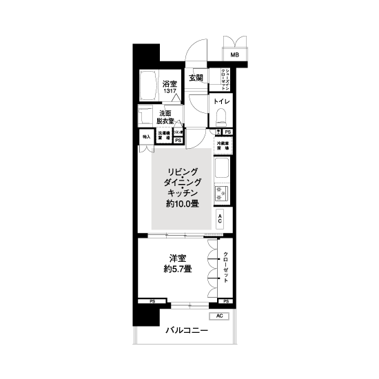 コーシャハイム三宿テラス L8424 間取り図