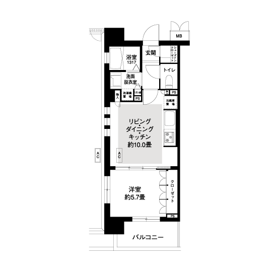 コーシャハイム三宿テラス L8424 間取り図