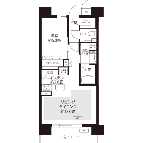 L8431タイプの間取り図