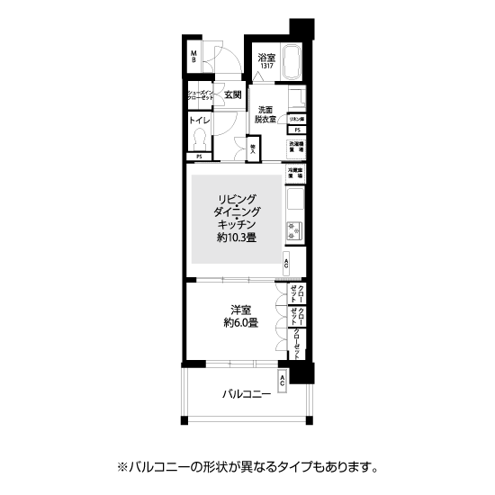 L8632タイプの間取り図