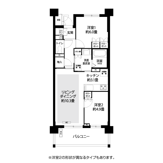 コーシャハイム方南町ガーデンコート L8636 間取り図