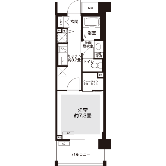 L8711タイプの間取り図