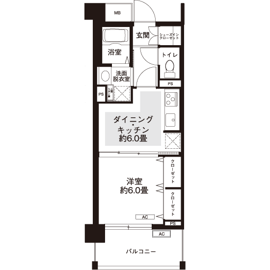 L8712タイプの間取り図