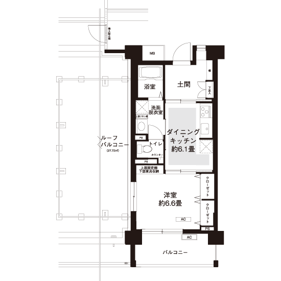 コーシャハイム田端テラス L8712 間取り図