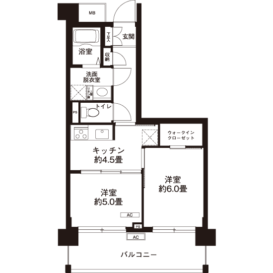 L8714タイプの間取り図