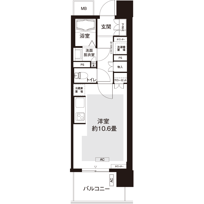 L8741タイプの間取り図