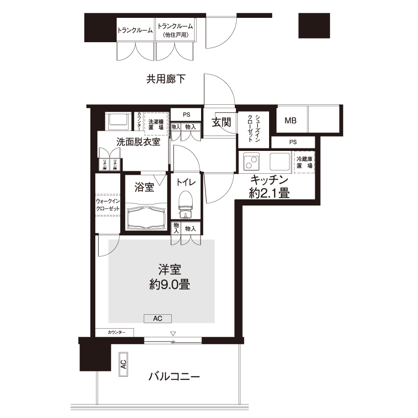 コーシャハイム中野フロント L8741 間取り図