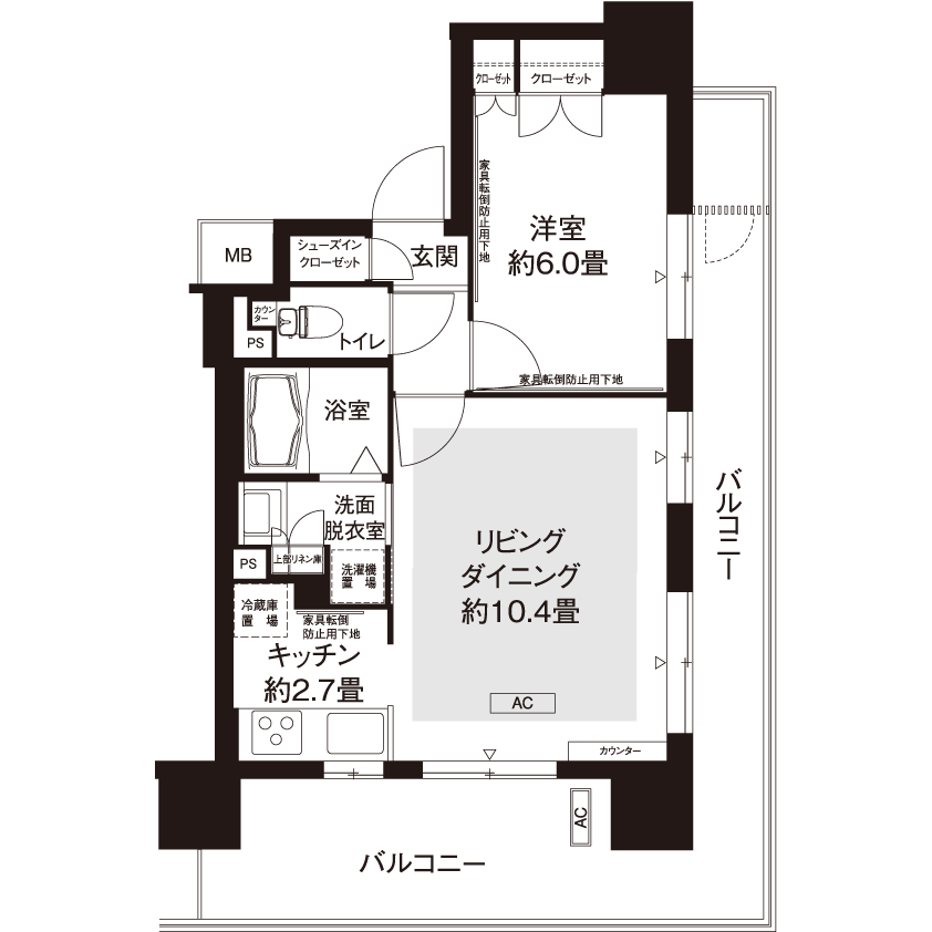 コーシャハイム中野フロント L8743 間取り図