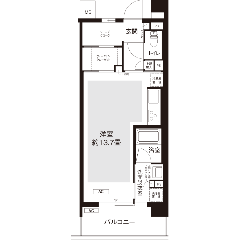 L8751タイプの間取り図