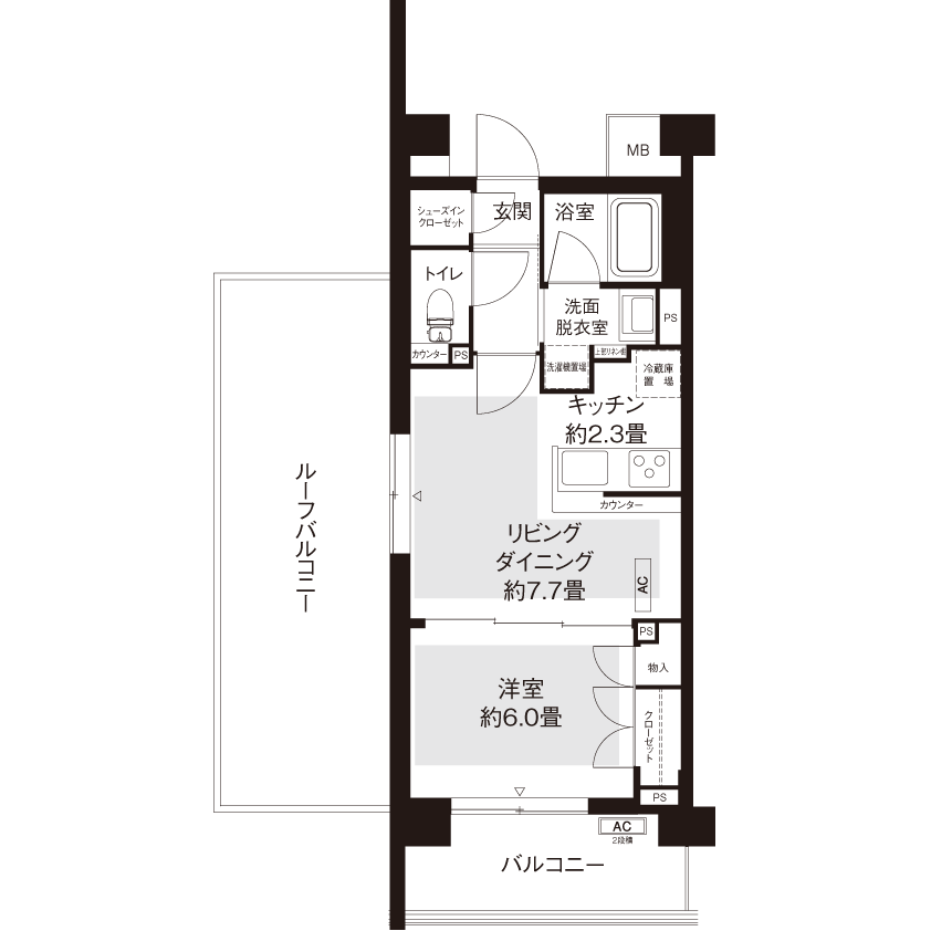 L8753タイプの間取り図