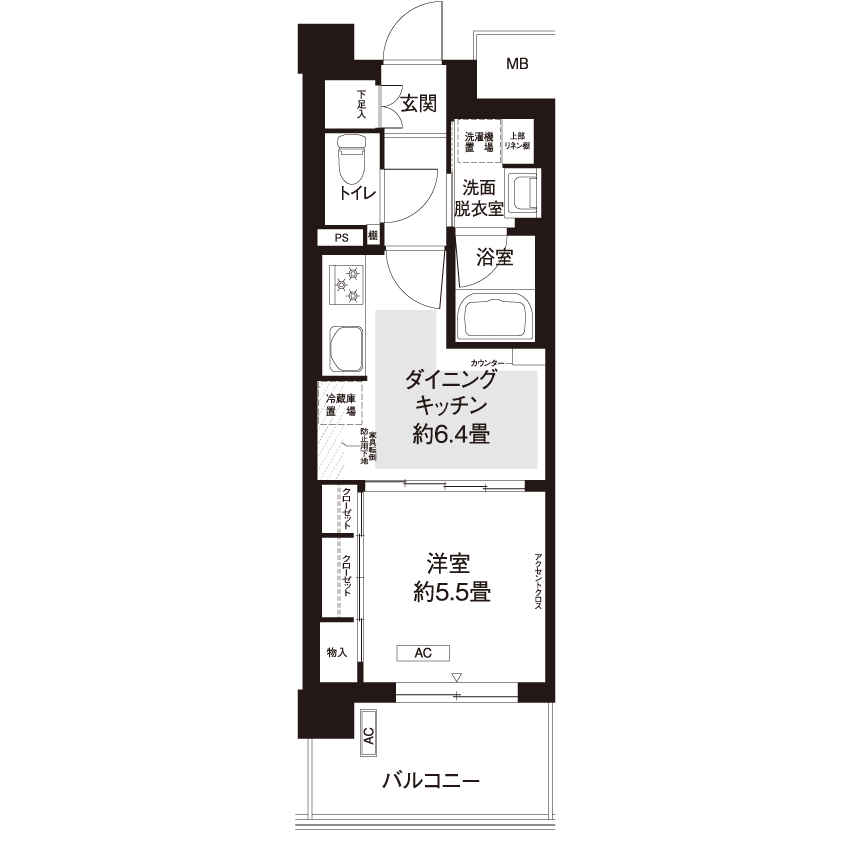L8772タイプの間取り図