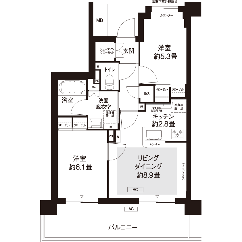 カーメスト大蔵の杜 L8778 間取り図