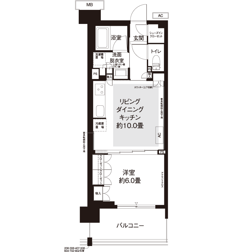 カーメスト興野町 L8792 間取り図