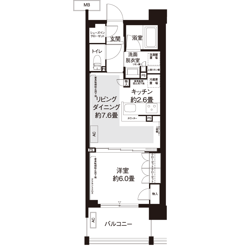 カーメスト興野町 L8792 間取り図