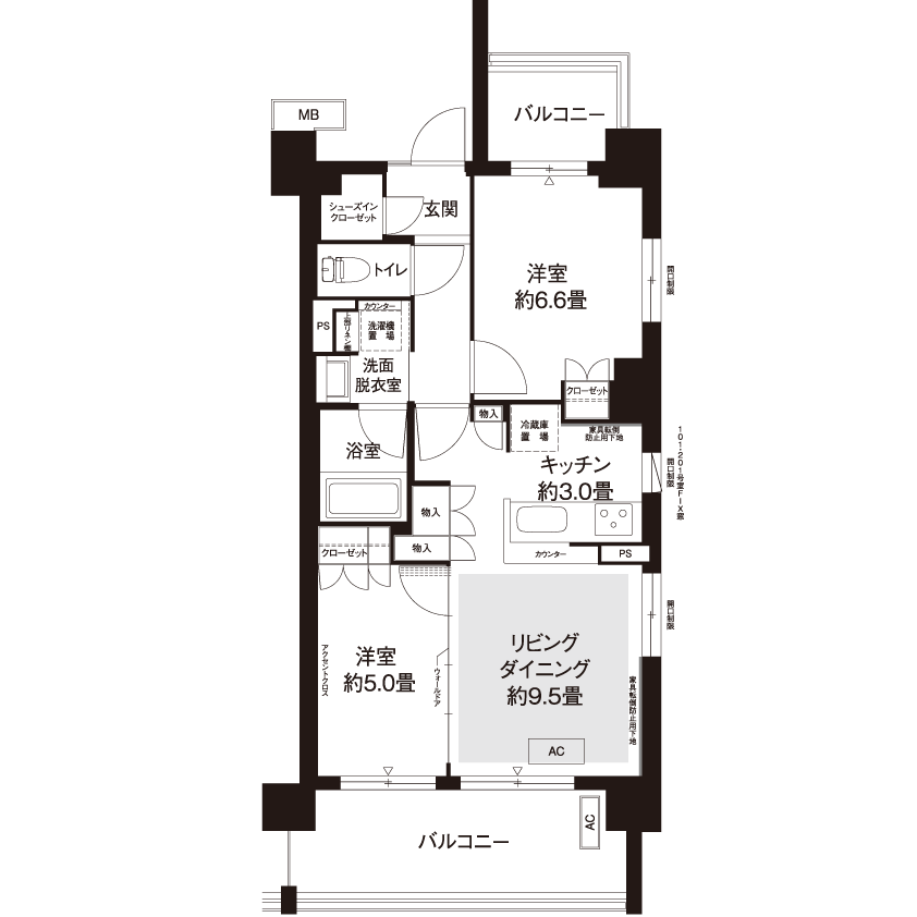 カーメスト興野町 L8794 間取り図