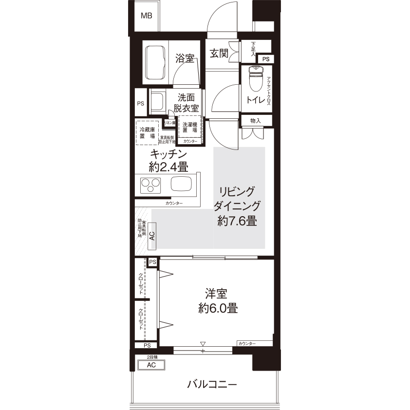 L8802タイプの間取り図