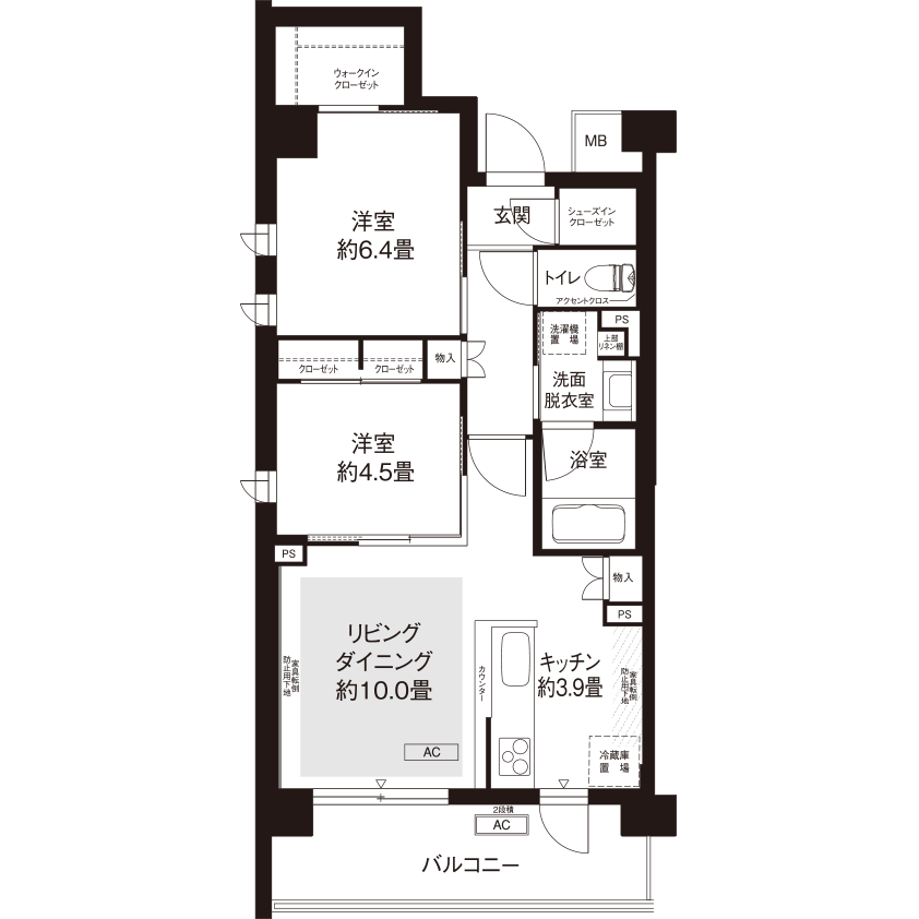カーメスト新高円寺 L8805 間取り図