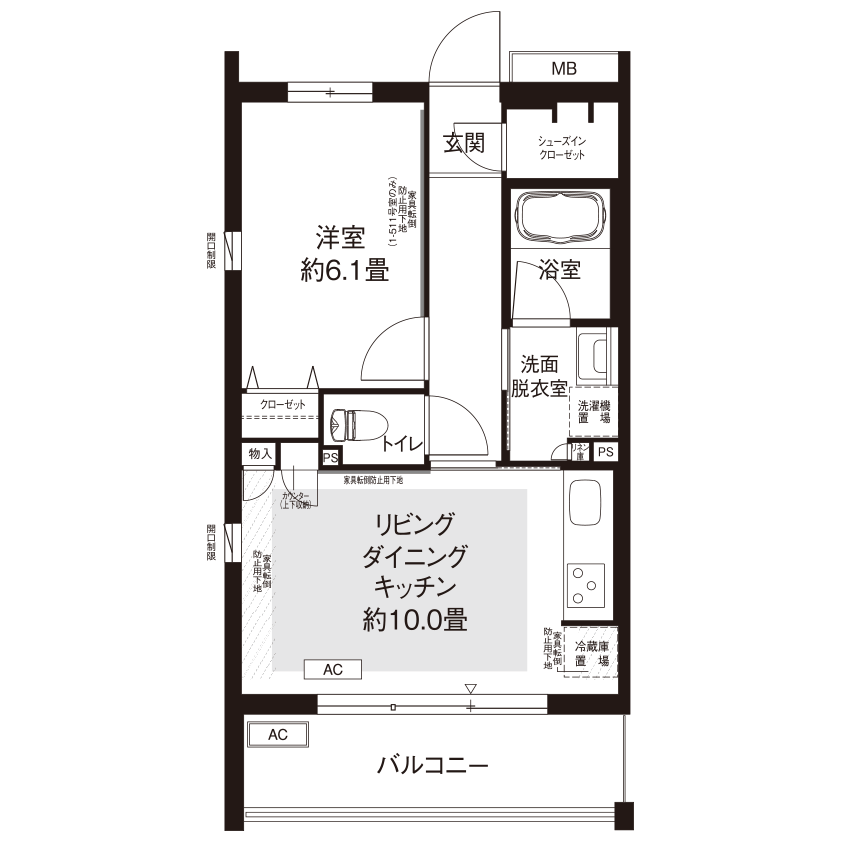 カーメスト桜新町 L8822 間取り図