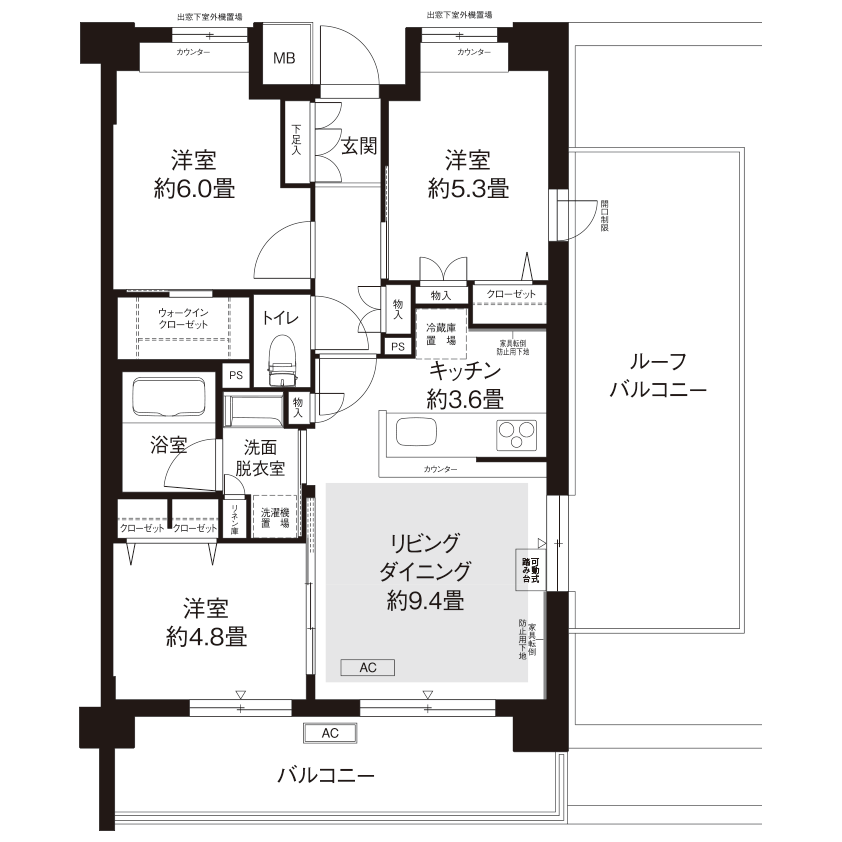 カーメスト用賀馬事公苑 L8856 間取り図