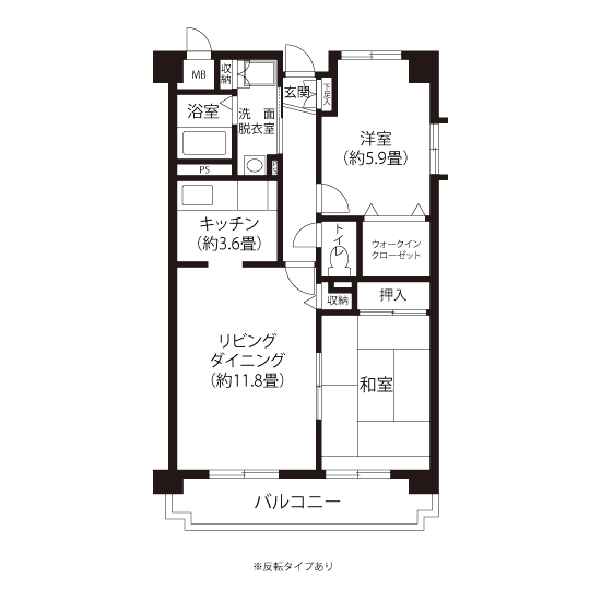 R3031タイプの間取り図