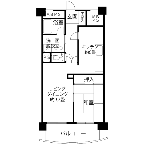 トミンハイム三田二丁目 A5041 間取り図